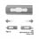 Cool 3 en 1 64GB Lightning / Tipo-C / Micro-USB Gris