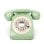 GPO 746 Rotary Teléfono Fijo Retro Verde