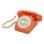 GPO 746 Rotary Teléfono Fijo Retro Naranja