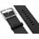 Suritt Rio Correa de Piel/Cuero Negro con Adaptadores Plateados para Apple Watch 38/40mm