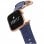 Suritt Sidney Correa de Piel/Cuero Azul con Adaptadores Dorados para Apple Watch 42/44mm