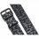 Suritt Leo Black Correa de Piel/Cuero Negro con Adaptadores Negros para Apple Watch 38/40mm