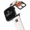 Suritt Oslo Correa de Piel/Cuero Blanca con Adaptadores Negros para Apple Watch 38/40mm