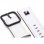 Suritt Oslo Correa de Piel/Cuero Blanca con Adaptadores Negros para Apple Watch 38/40mm