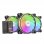 Mars Gaming MFX Pack 3 Ventoinhas ARGB Dual 120mm Pretas + Comando RF