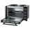 Unold 68885 Tischbackofen 30L 1500W Schwarz mit 2 Kochplatten