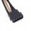 SilverStone PP07-BTSBG Cable Extensor de Alimentación Molex a 4 SATA 30cm Negro/Oro