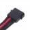 SilverStone PP07-BTSBR Cable Extensor de Alimentación Molex a 4 SATA 30cm Negro/Rojo