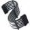 SilverStone PP07E-MBBW Câble d'extension d'alimentation flexible 24 broches mâle/femelle 30 cm noir/blanc