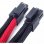 SilverStone PP07-EPS8BR Cable Extensor de Alimentación EPS 8 Pin a EPS/ATX 4+4 Pin 30cm Negro/Rojo