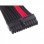 SilverSton PP07-MBBR Cable Extensor de Alimentación 24 Pin Macho/Hembra 30cm Negro/Rojo