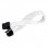 SilverStone PP07-PCIW Cable Extensor de Alimentación 8 Pin a PCI-E 6+2 Pin 25cm Blanco