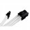 SilverStone PP07-PCIW Cable Extensor de Alimentación 8 Pin a PCI-E 6+2 Pin 25cm Blanco