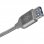 SilverStone CPU05C-500 Cable Nylon USB-C a USB-A Macho/Hembra 0.5m Carbón