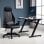 HomCom Mesa Gaming Negra