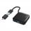 Hama Hub 4 Puertos USB 3.2 Negro + Adaptador USB-C