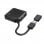 Hama Hub 4 Puertos USB 3.2 Negro + Adaptador USB-C