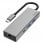 Hama Hub 4 porte da USB-C a USB-A/USB-C/RJ-45 Grigio