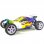HSP XSTR Pro Coche Eléctrico Buggy 1/10 4WD 2726KV Azul/Amarillo/Blanco