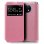 Cool Flip Cover Capa Lisa Rosa para Xiaomi Redmi Note 9T