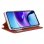 Cool Funda Flip Cover Liso Rojo para Xiaomi Redmi Note 9T