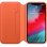 Apple Funda Leather Folio Naranja Atardecer para iPhone XS