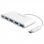 Macally UC3HUB4C  Adaptador USB-C 3.1 a 4 Puertos USB-A y 1 Puerto de Carga USB-C