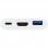 Adaptateur multiport Macally UCHDMI4K USB-C vers USB-C/HDMI 4K et USB-A