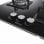 Hisense GG633B Placa de Gas 3 Zonas 60cm Cristal Negro