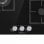 Hisense GG633B Placa de Gas 3 Zonas 60cm Cristal Negro