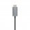 Aisens Cable USB-C a DisplayPort Macho/Macho 0.8m Plateado/Negro