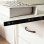 HomCom Mesa de Ordenador con Bandeja Extraíble 120x55x85cm Blanco