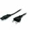 Metronic Cable Alimentación Bipolar 1.5 metros Negro