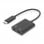 Digitus Adaptador USB-C a USB-C/Jack 3.5mm Negro