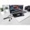 Cavo Digitus 3 in 1 da USB 2.0 a Lightning/Micro USB/USB-C 15 cm Nero
