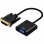 Aisens DVI-D auf VGA Adapter Stecker/Stecker 10cm Schwarz