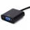 Aisens DVI-D auf VGA Adapter Stecker/Stecker 10cm Schwarz