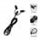 Subblim Cargador de Coche 2xUSB + Cable USB 3 en 1 Lightning/MicroUSB/USB-C Negro