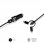 Subblim Cargador de Coche 2xUSB + Cable USB 3 en 1 Lightning/MicroUSB/USB-C Negro