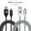 Subblim Pack de 2 Cables MicroUSB a USB 2.0 1m Negro