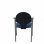 Piqueras y Crespo Hellin Pack 2 Sillas Chasis Gris Similpiel Azul