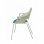 Piqueras y Crespo Saceruela Pack de 3 Sillas Carcasa Blanca Asiento Azul