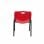 Piqueras y Crespo Robledo Pack de 4 Sillas PVC Rojo
