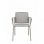 Piqueras y Crespo Sege Pack de 4 Sillas PVC Chasis con Brazos Gris