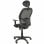 Piqueras y Crespo Alocén Mesh Chair Bali Assise Bras réglables avec tête de lit fixe Noir