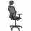 Piqueras y Crespo Alocén Mesh Chair Bali Assise Bras réglables avec tête de lit fixe Noir