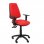 Piqueras y Crespo Elche Silla Sincro Similpiel Rojo con Brazo Regulable