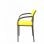 Piqueras y Crespo Villalgordo Silla Fija Bali Amarillo Chasis con Brazos Negro