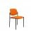 Piqueras y Crespo Villalgordo Fester orangefarbener Kunstledersattel, schwarzes Chassis