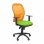 Piqueras und Crespo Jorquera Orange Mesh Stuhl Bali Sitz Pistaziengrün
